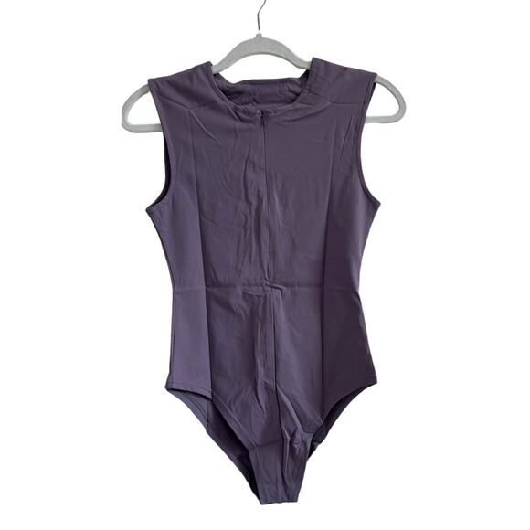 Marvmys Tops - NWOT Women's Sleeveless Sexy Purple Lavender Bodysuit Top Blouse Bodycon Small